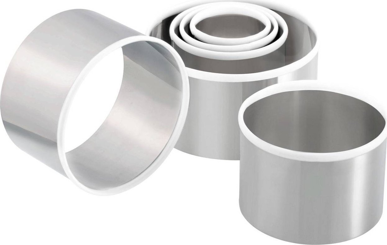 Lurch foremki lub wykrawacze do deserów i dekoracji, okrągłe, śred. 4-9 x 5 cm