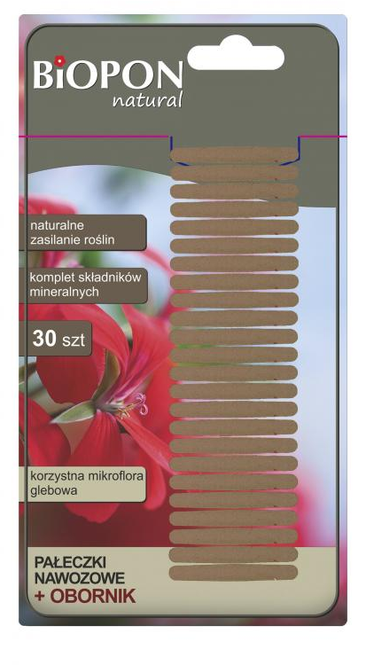 Biopon Pałeczki nawozowe z obornikiem 30szt. (1218)