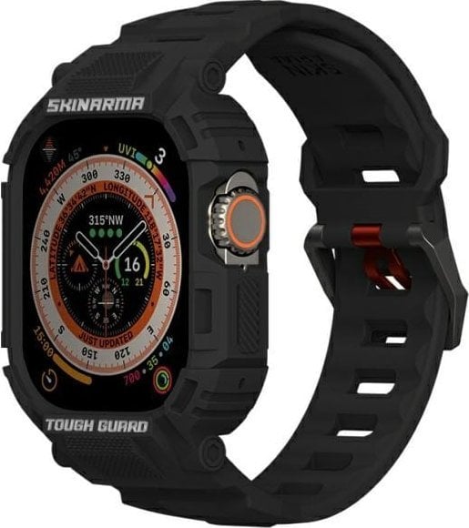 Skinarma pasek+etui Mecha 2in1 Apple Watch 49mm czarny/black
