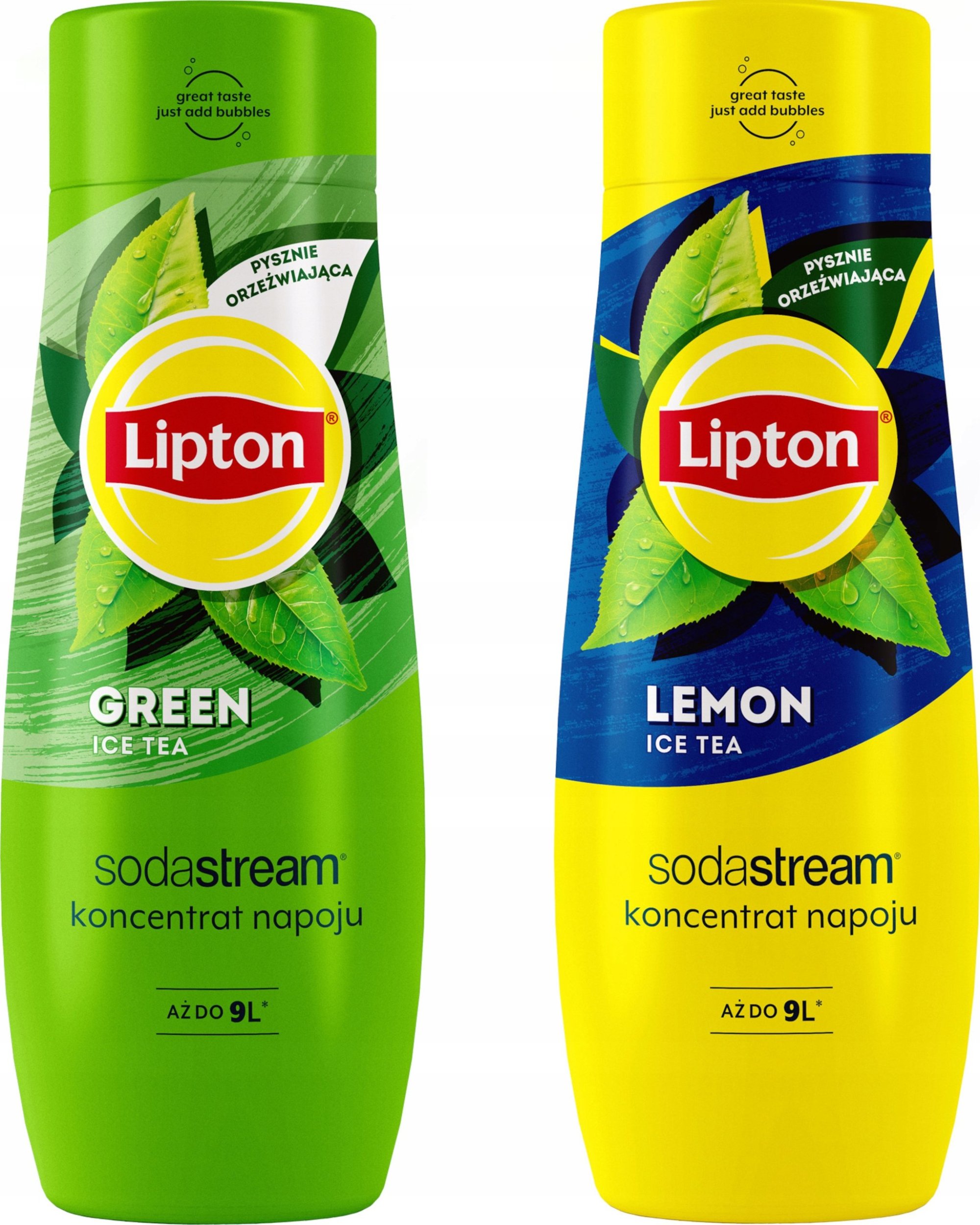 Zestaw 2 koncentratów SodaStream Lipton Lemon+Green