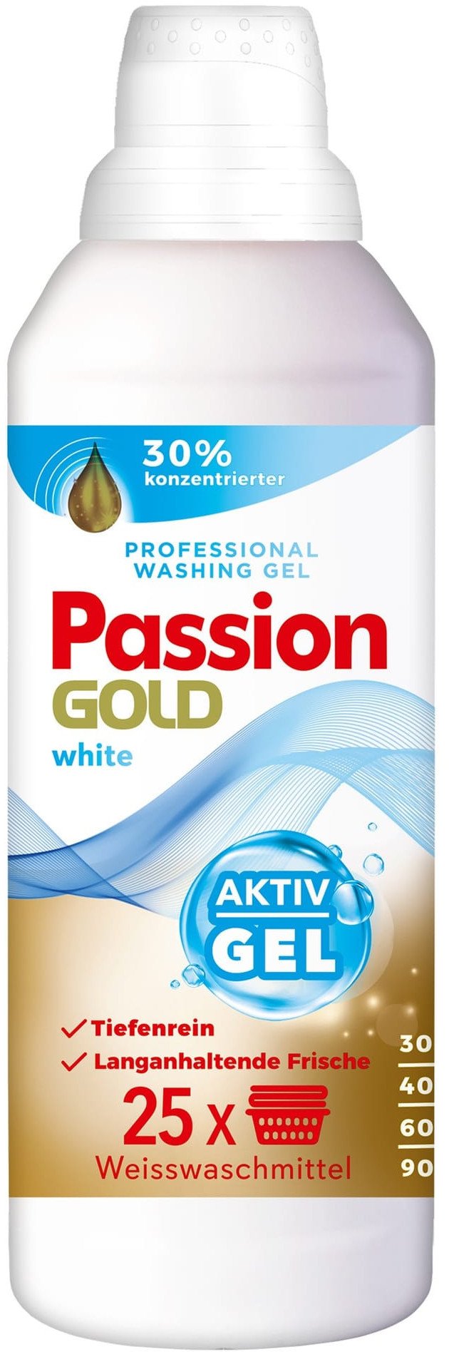PASSION GOLD Professional Żel do prania ubrań białych 1000 ml