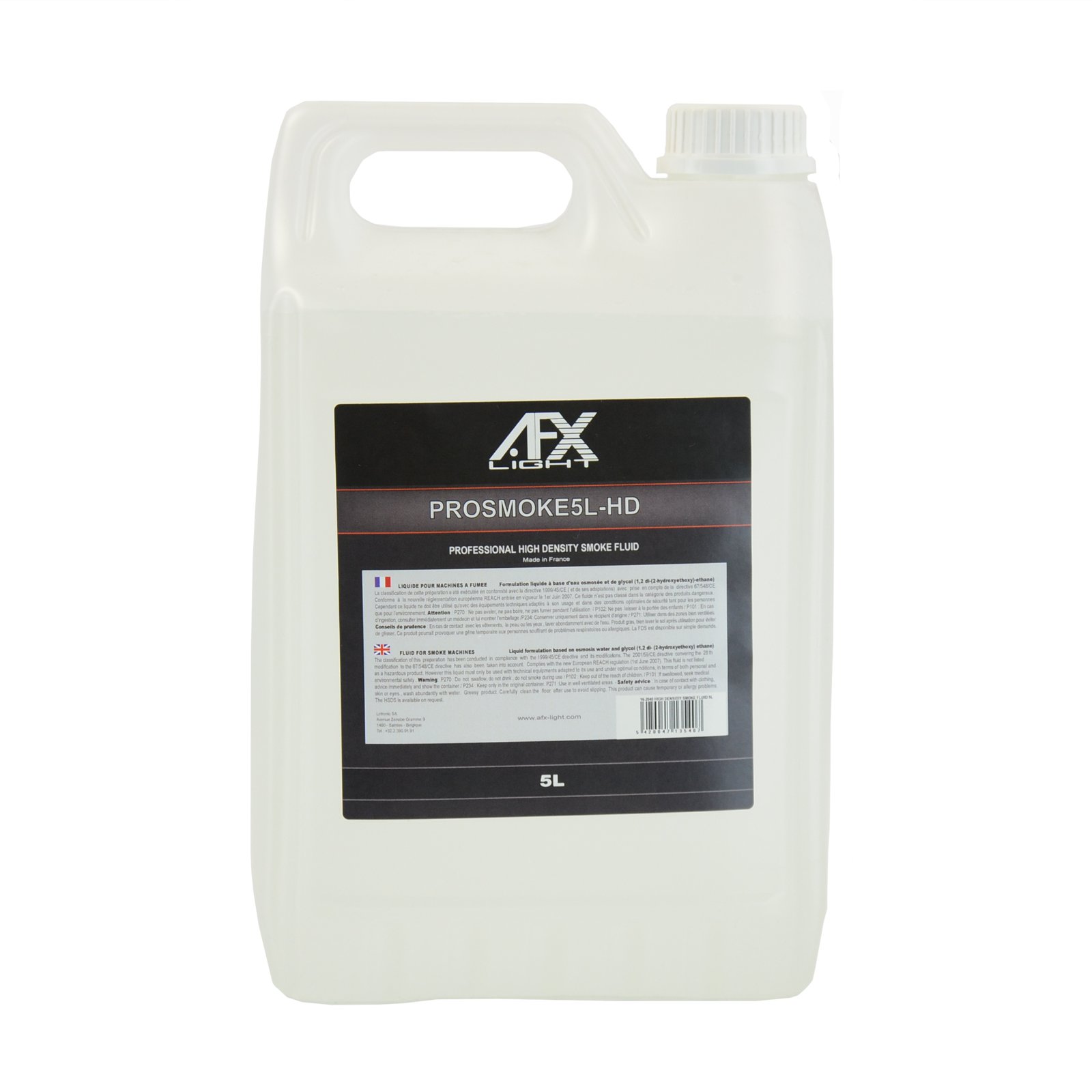 Płyn do wytwornicy dymu gęstego 5L PROSMOKE5L-HD AFX - PRO one size