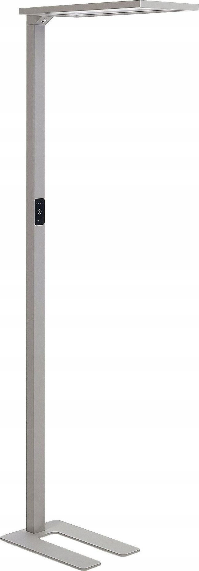 Lampa podłogowa Beliani Lampa podłogowa LED metalowa srebrna ORION