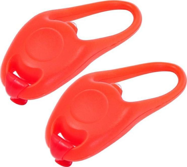 Carcommerce Lampki do roweru silikonowe przód i tył - czerwone