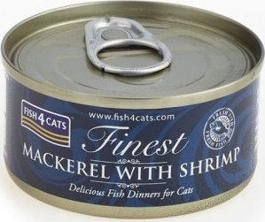 Fish4Cats Finest Makrela z Krewetkami 70g