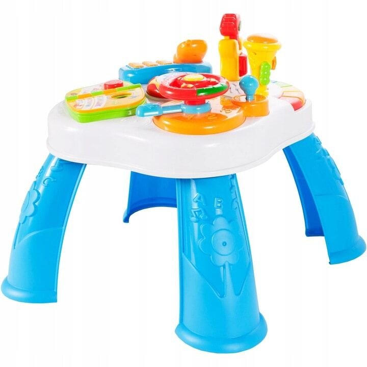 Stolik Interaktywny Edukacyjny z Telefonem, Kierownicą, Książką