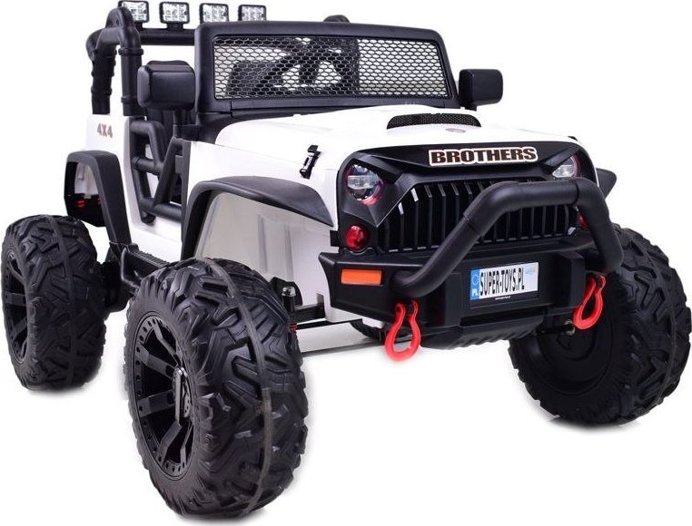 Super-Toys JEEP NA AKUMULATOR BROTHERS , WSPOMAGANIE KIEROWNICY, MIĘKKIE KOŁA, MIĘKKIE SIEDZENIE 24V - 400W/JEEP-JC-666
