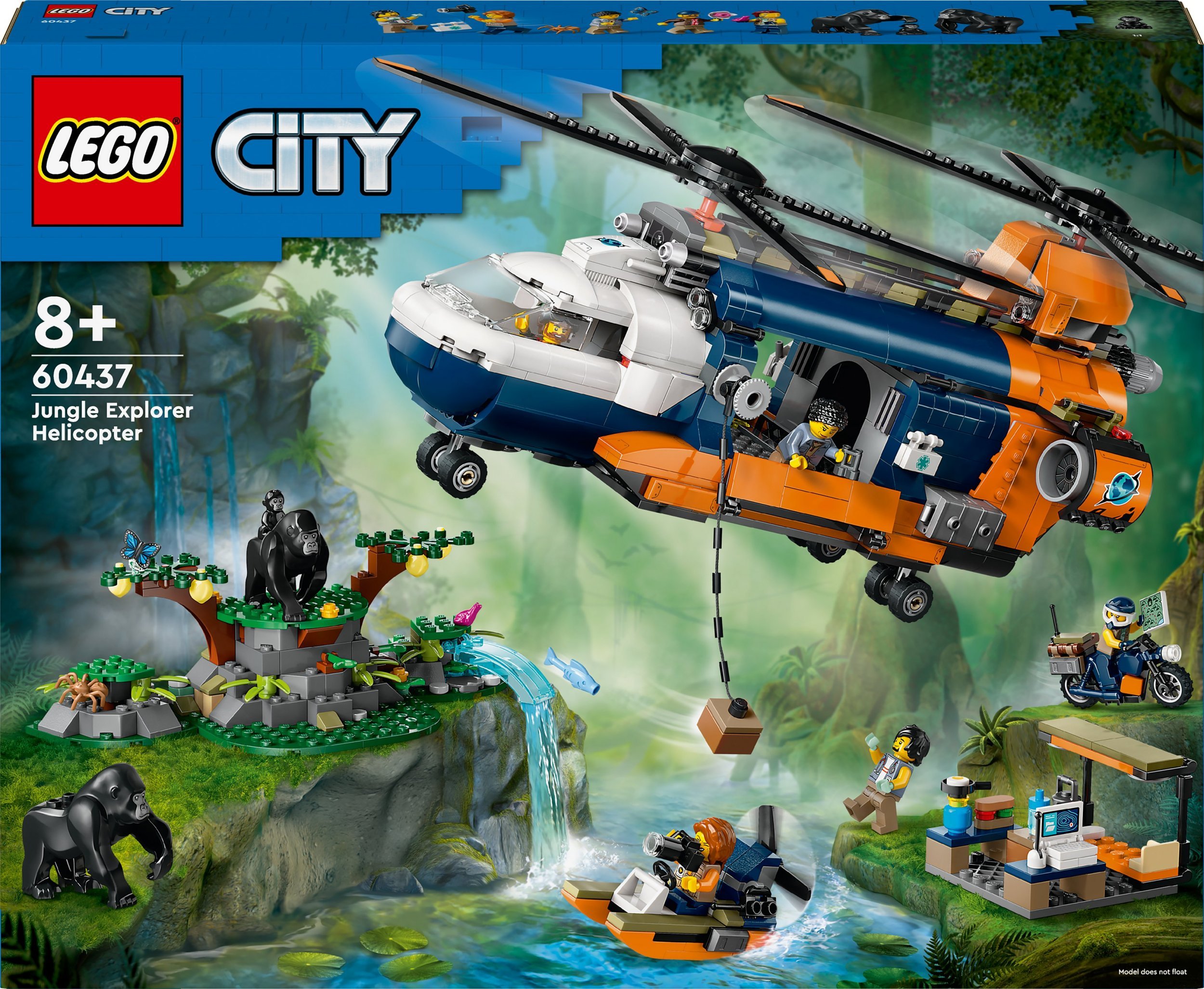 LEGO City Helikopter badaczy dżungli w bazie (60437)
