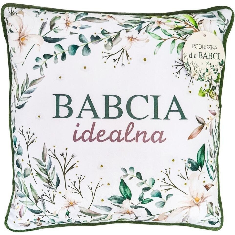 Poduszka zielona - Babcia idealna