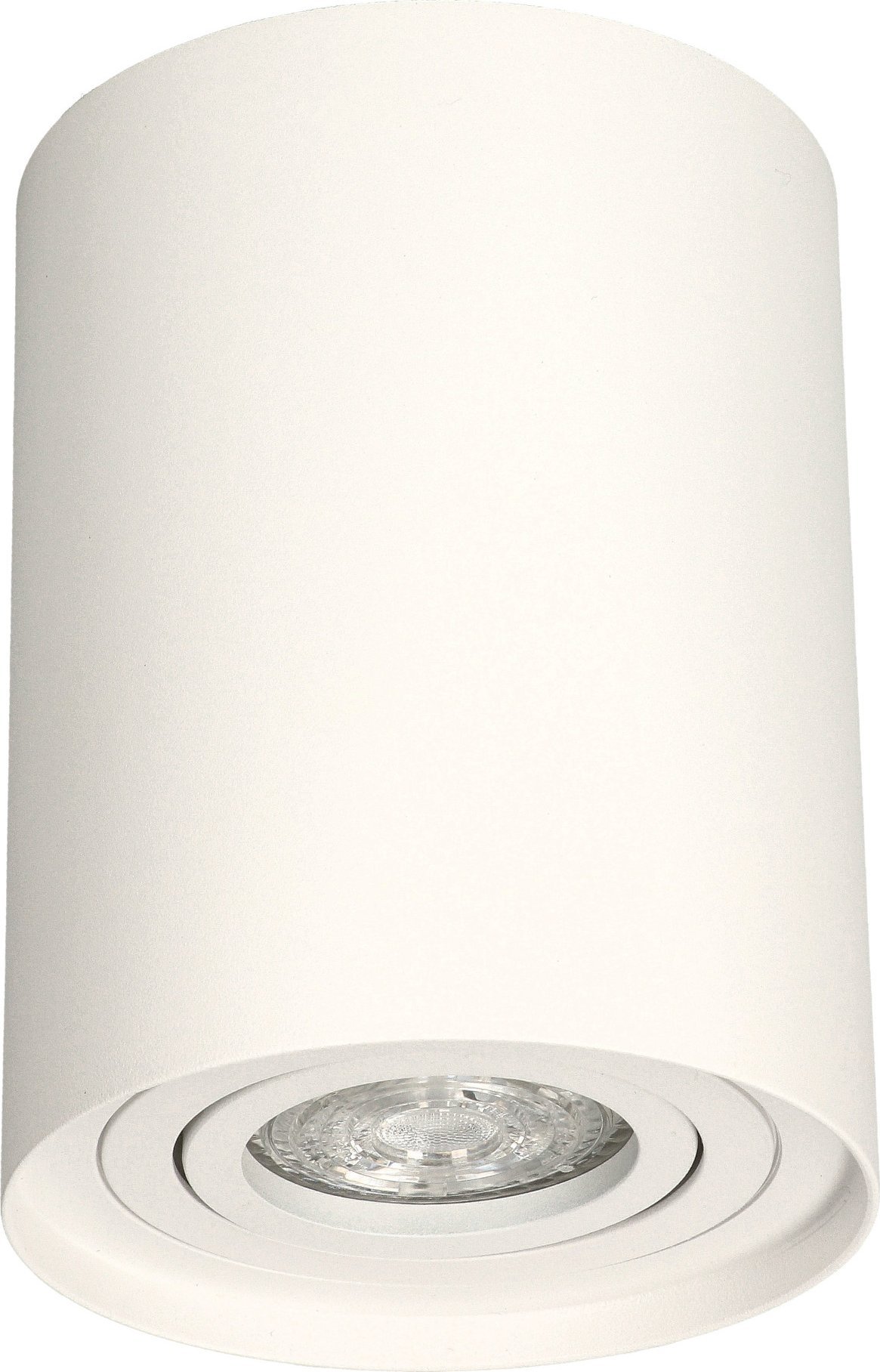 Lampa sufitowa MEGAKABEL Lampa sufitowa HARYS O natynkowa oprawa punktowa nowoczesna TUBA okrągła GU10 biała MK MEGAKABEL