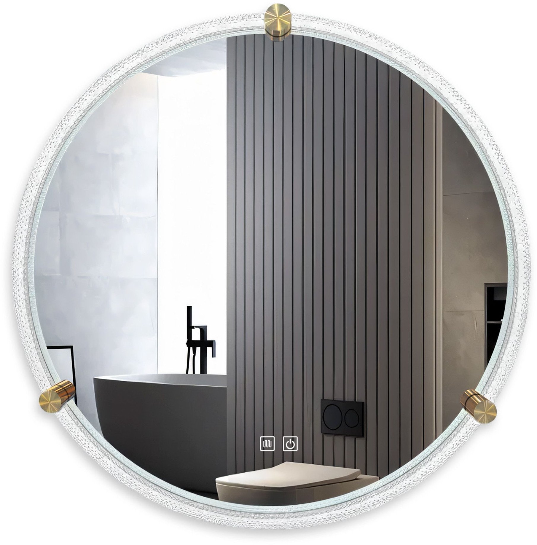 LUSTRO ŚCIENNE LED Z RAMĄ 60cm 106