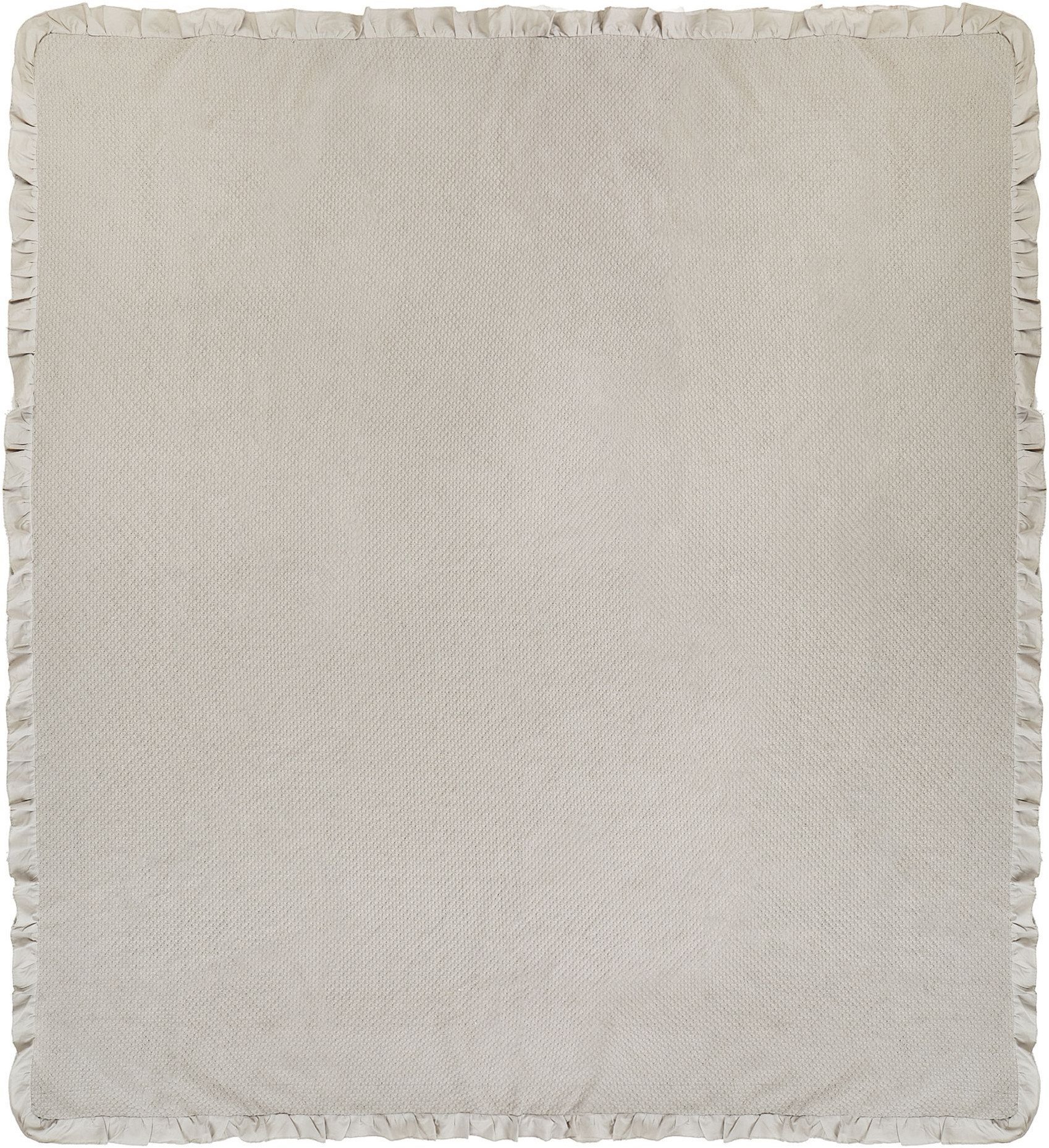 Narzuta na łóżko HATTON Bawełna 220 x 240 cm Beżowoszary