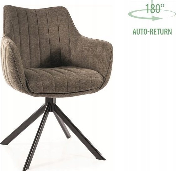 Signal Krzesło tapicerowane AZALIA Brego oliwkowe