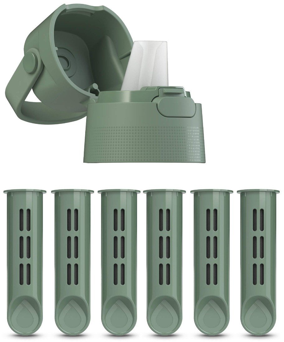 Zakrętka i 6 Wkładów do Butelki Filtrującej Dafi SOLID Szałwiowy