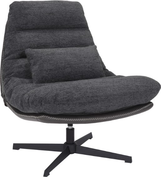 Signal Fotel tapicerowany FELICIA RAVEN ciemny szary/czarny