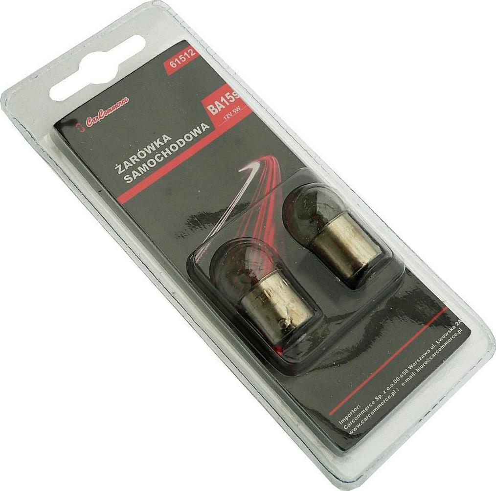 Carcommerce ŻARÓWKA 12V 5W BA15s - 2szt. blister