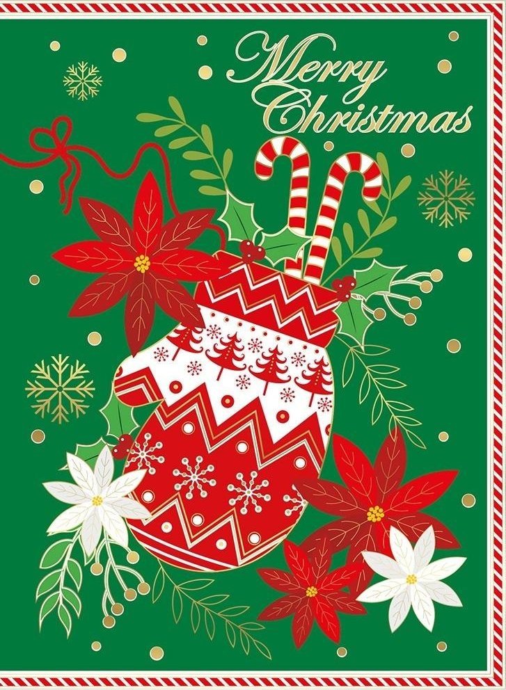 Karnet B6 Boże Narodzenie Świąteczna rękawica