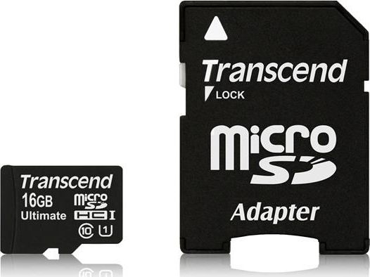 Karta Transcend Ultimate 600x MicroSDHC 16 GB Class 10 (TS16GUSDHC10U1)