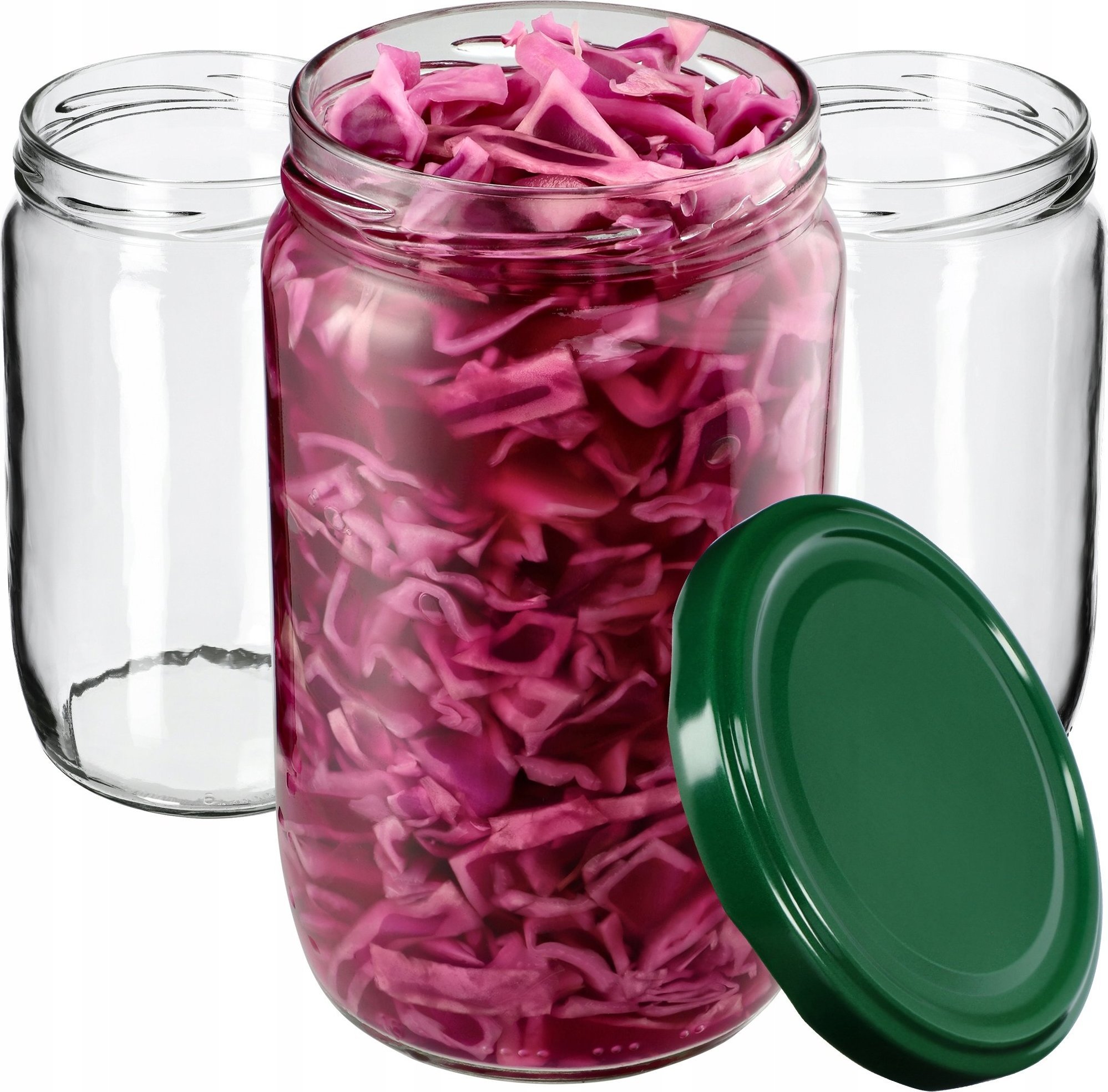 Kadax 24x Słoik 720ml Słoiki Na Ogórki Miód Wieczka fi82