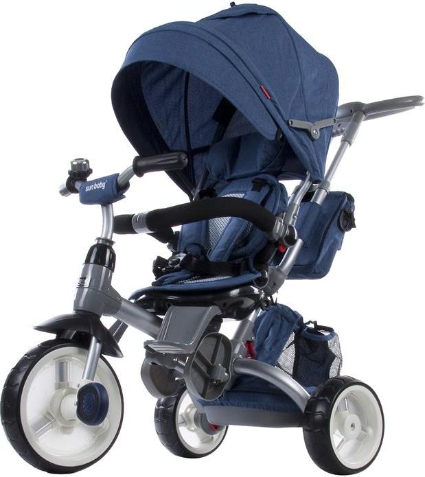 Sun Baby Rowerek trójkołowy Little Tiger - melanż niebieski