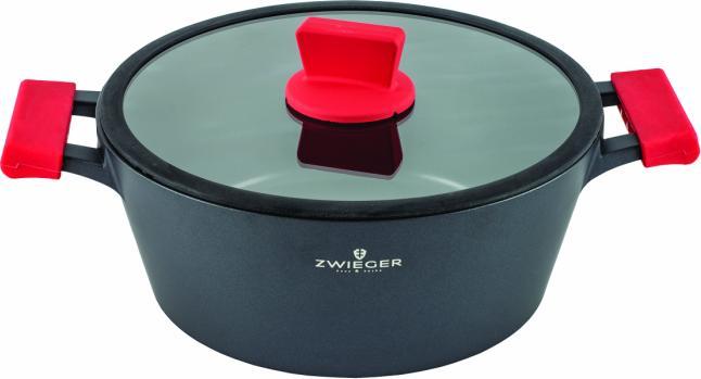 Zwieger Obsidian z pokrywką indukcja 24x11cm 3L