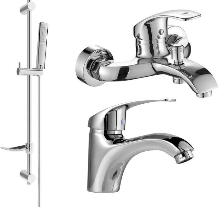 Mexen Mexen Fabia DF72 zestaw wannowy, chrom - 746503DF72-00