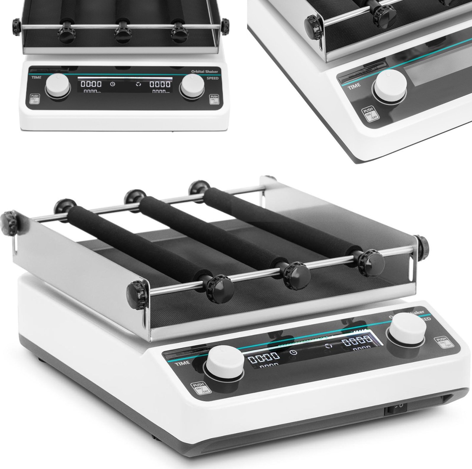 Steinberg Wytrząsarka laboratoryjna orbitalna 40-200 obr./min 3 rolki Wytrząsarka laboratoryjna orbitalna 40-200 obr./min 3 rolki