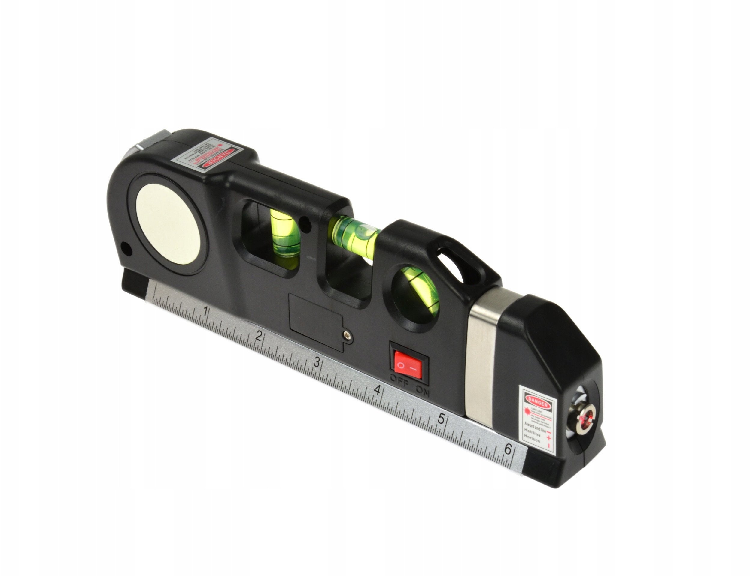 Poziomica laserowa z miarą i metrem 2,5m (50)