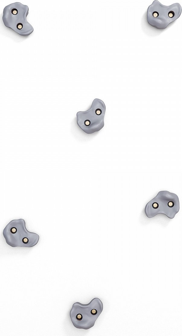 Romana chwyty wspinaczkowe M 6 szt. szary