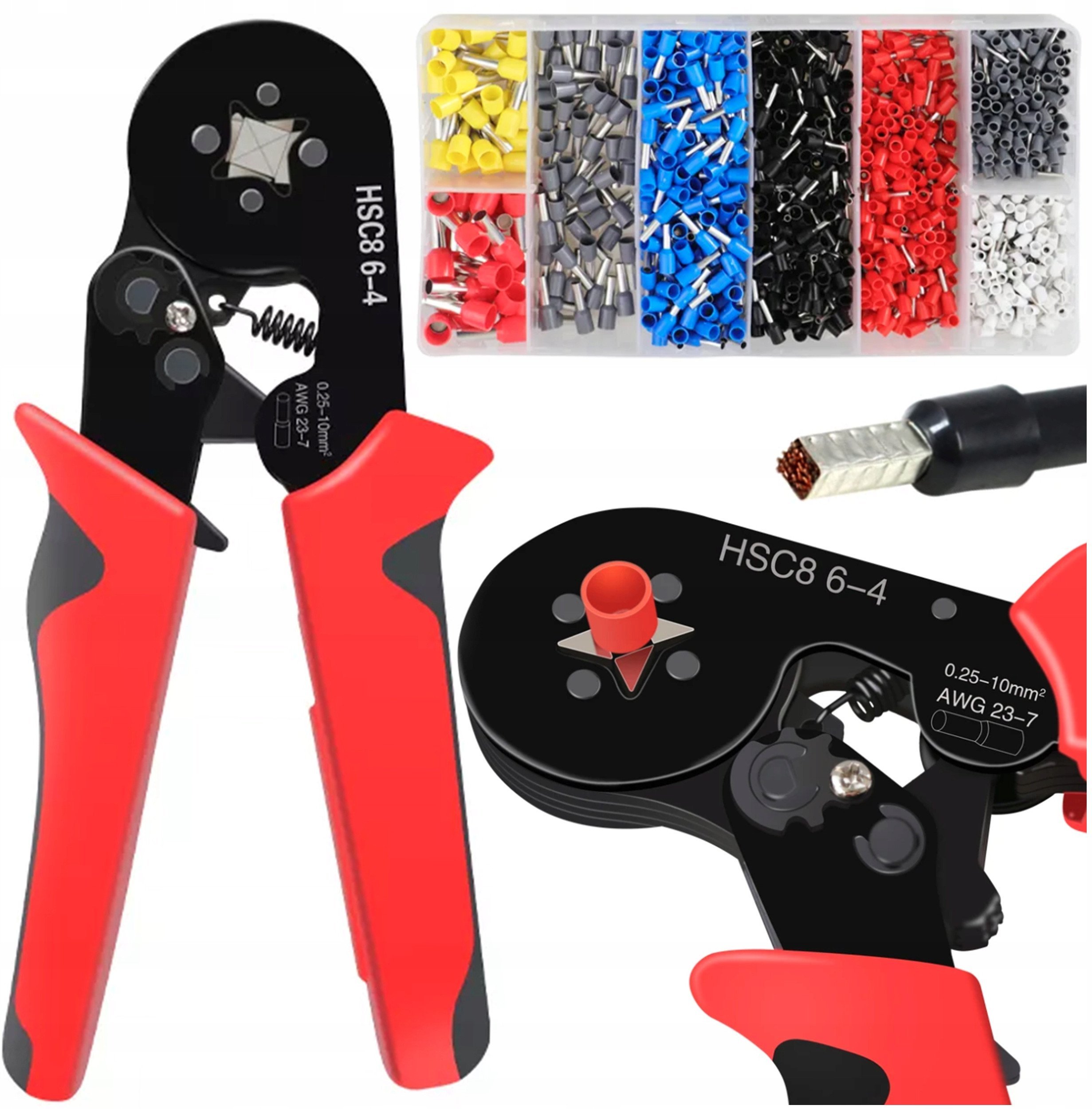 K264A1 PRASKA ZACISKARKA TULEJEK ZESTAW 1300