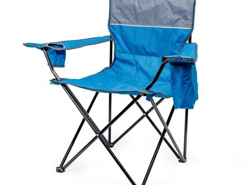 PLATINET CAMPING CHAIR PADDED 55x55x44/90 CM BLUE [46136]