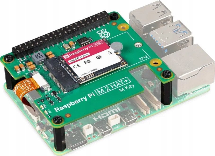 Raspberry Pi SSD Kit 256GB – rinkinys su SSD disku, skirtu Raspberry Pi 5