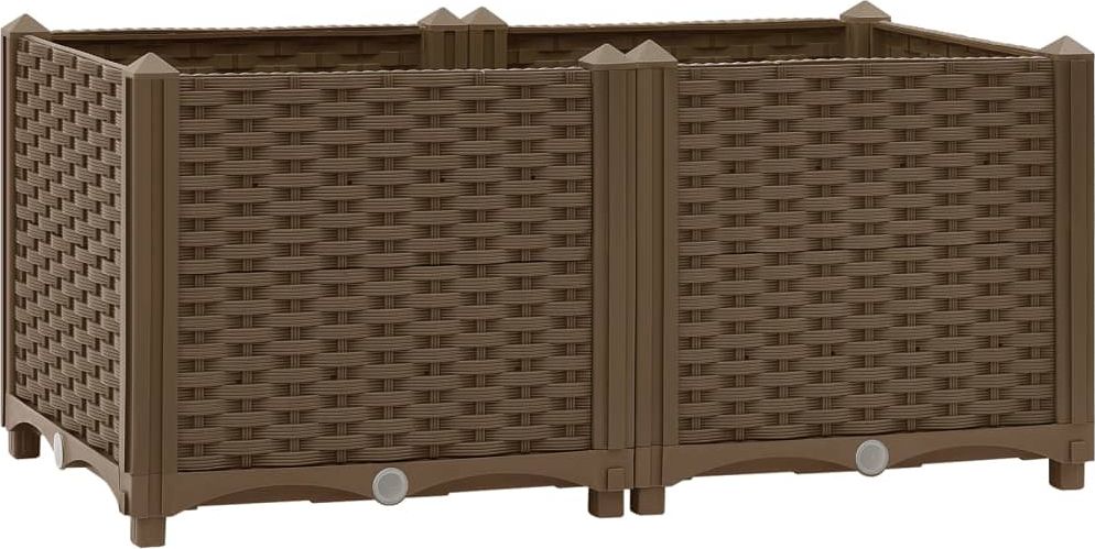 vidaXL Donica do podniesionej rabaty, 80x40x38 cm, polipropylen