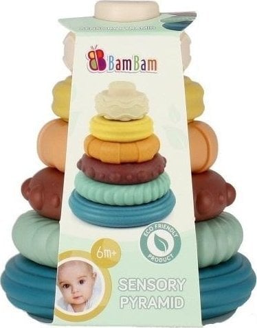 BamBam Piramidka edukacyjna pastel BAM BAM