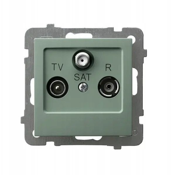 Ospel AS Gniazdo RTV-SAT końcowe matowy zielony GPA-GS/m/84