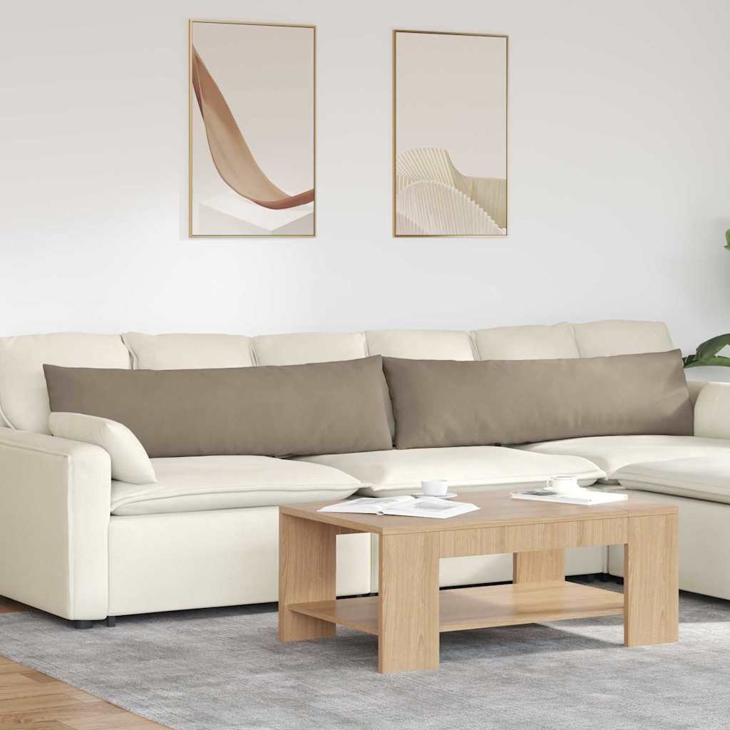 vidaXL Poduszki na sofę 2 pcs Ciemnoszary 145 x 40 cm tkanina