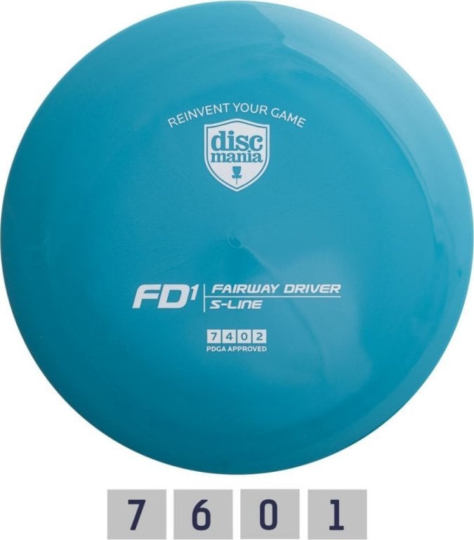 Discmania Diskgolfo diskas DISCMANIA Fairway Driver S-Line FD1 Blue