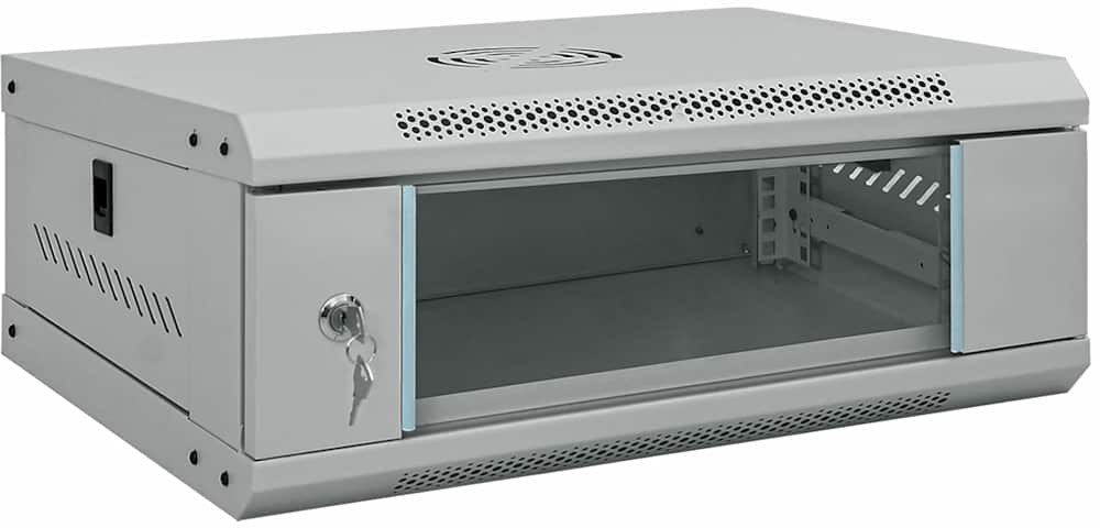 vidaXL Szafa sieciowa z przechowywaniem Szary 53 x 45 x 21 cm Stal