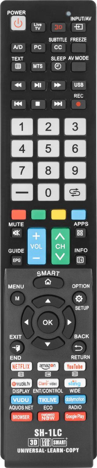 Pilot RTV Pilot uniwersalny do TV LED/LCD SHARP