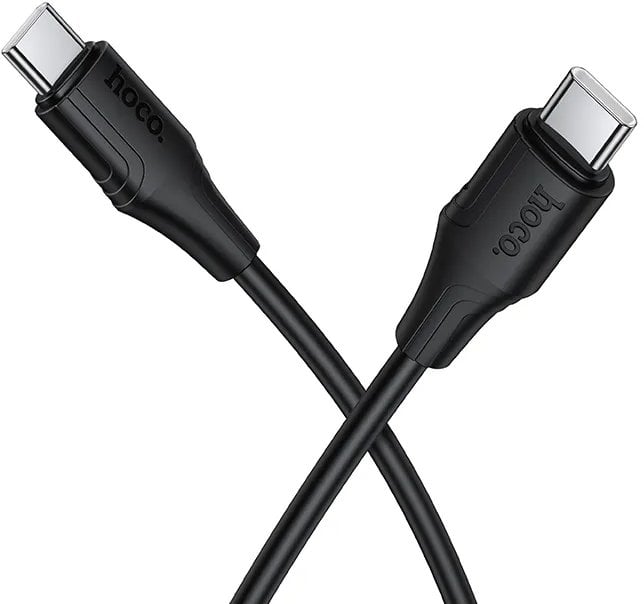 Hoco Kabel Silikonowy USB C do USB C 3A 60W 1 m X124 czarny