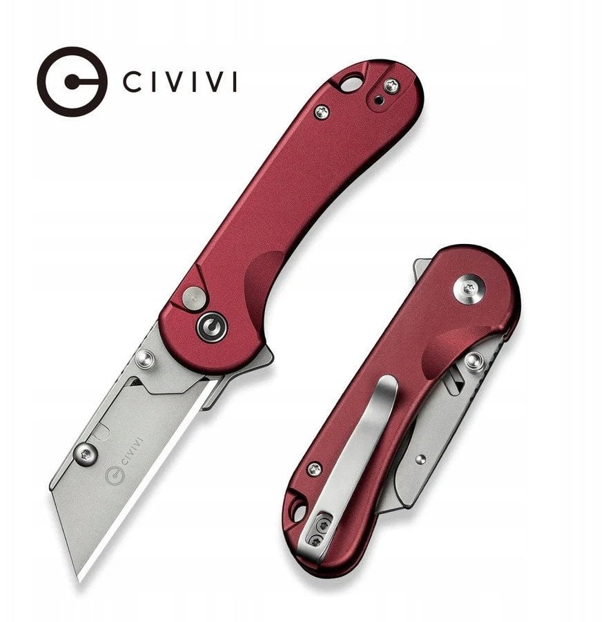 Nóż CIVIVI Elementum Utility Aluminium Burgund C23039B-5