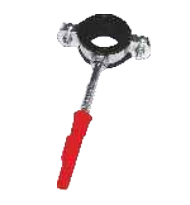 Gorgiel Uchwyt stalowy pojedynczy do rur 1 1/4" LIGHT z uszczelką 1031123150