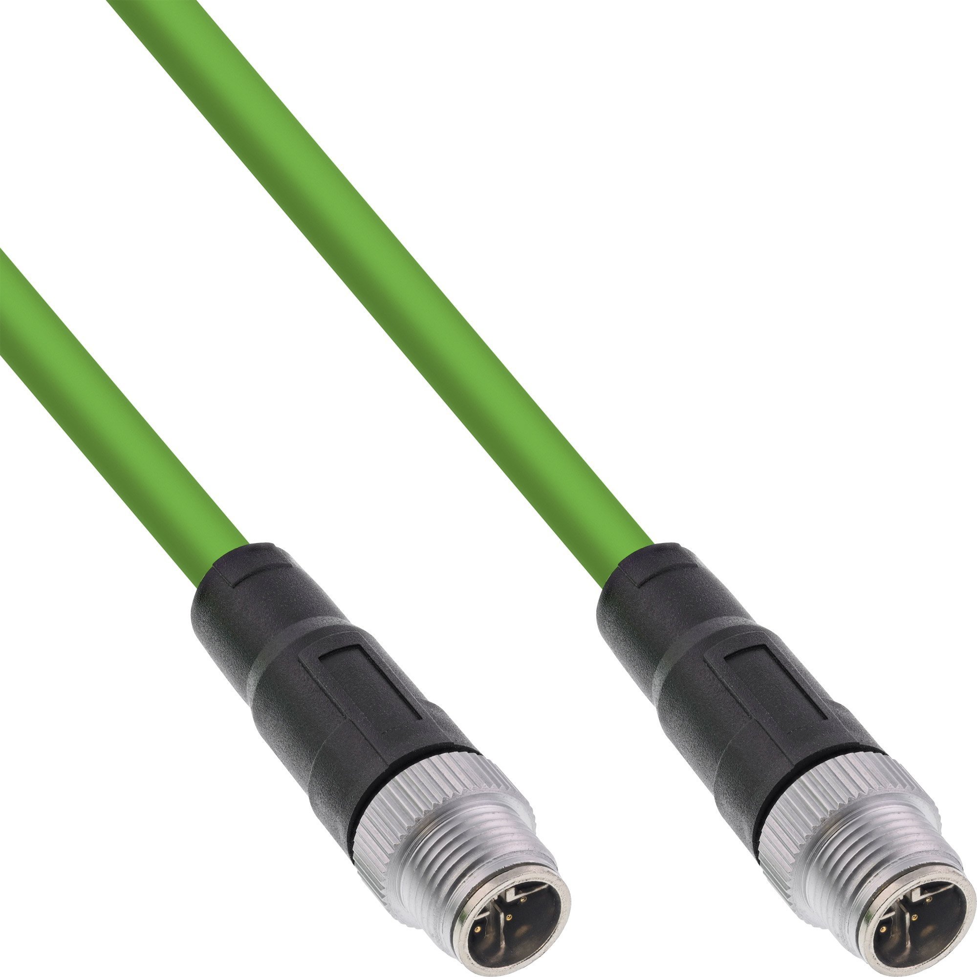InLine InLine® Industrial network cable, M12 8-pin X-coded male/male, Cat.6A PUR 5m
