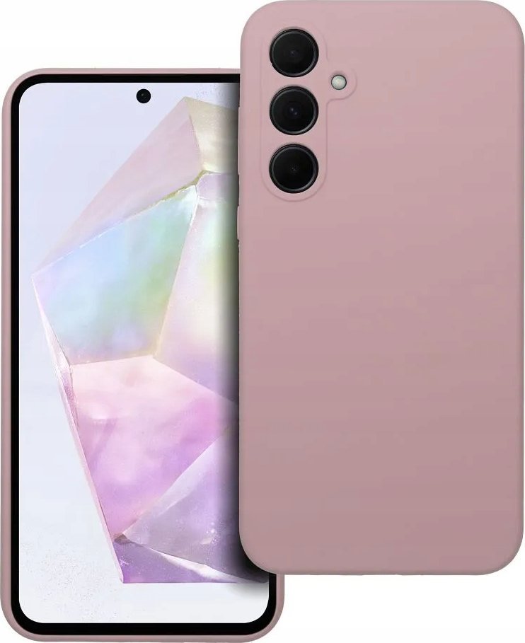 OEM Futerał SILICONE 2mm do SAMSUNG A35 5G pudrowy róż