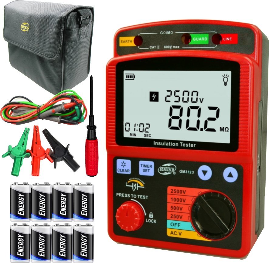 Benetech GM3123 Miernik izolacji wysokich napięć