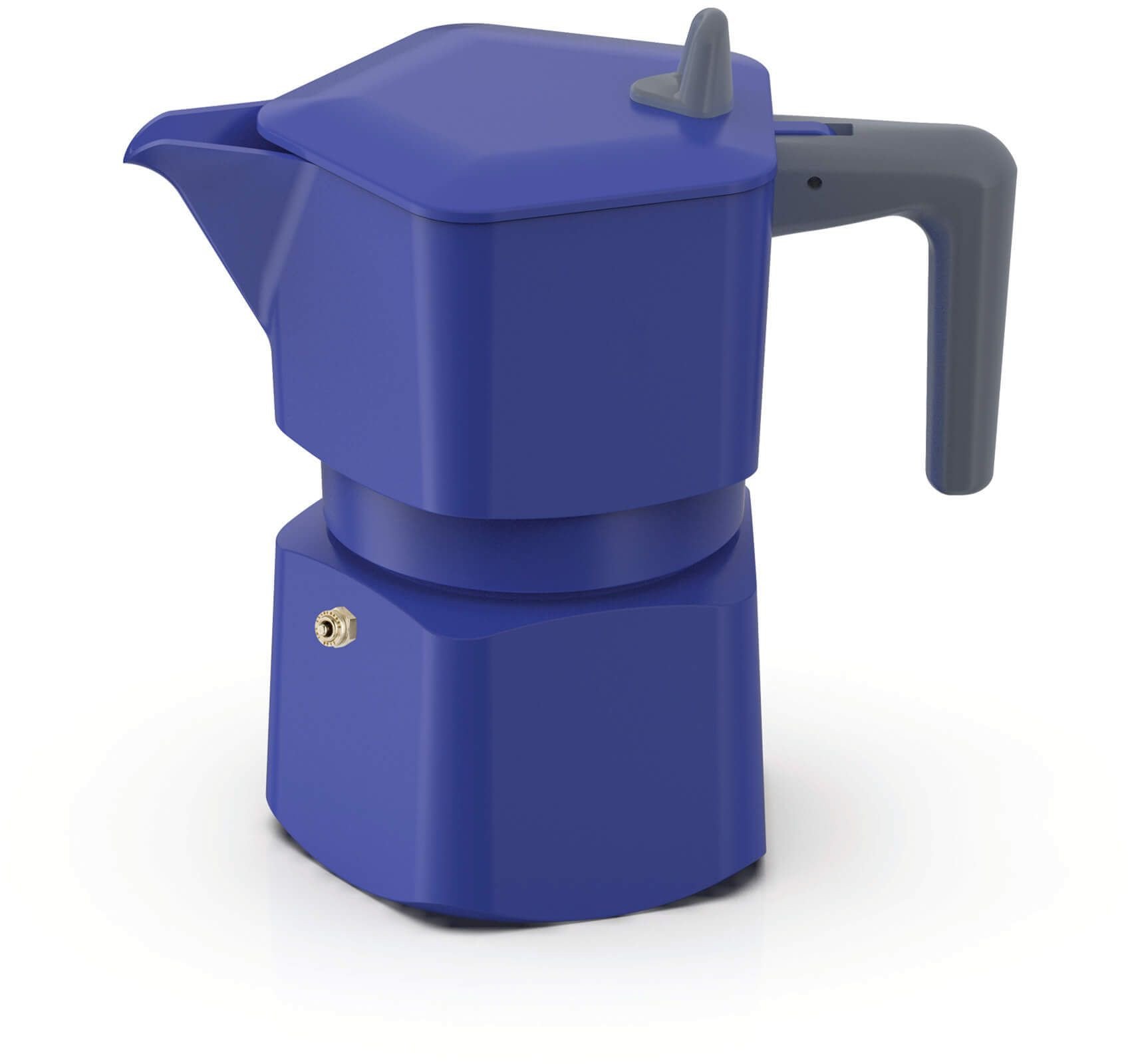 Kawiarka emaliowana 1 filiżanka Pezzetti Pentaexpress kolor granatowy