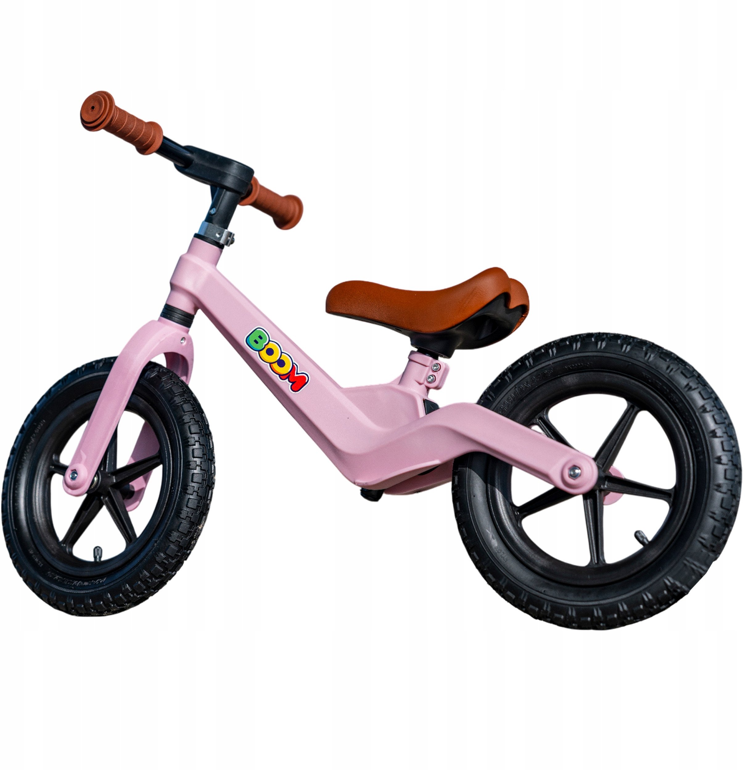 Rowerek Biegowy BOOM dla dzieci 2-5 lat Ultra Lekki Ergonomiczny RÓŻOWY