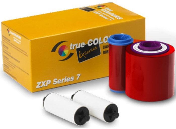 Taśma Zebra czerwona na 5000 wydruków do ZXP7 (800077-712EM)