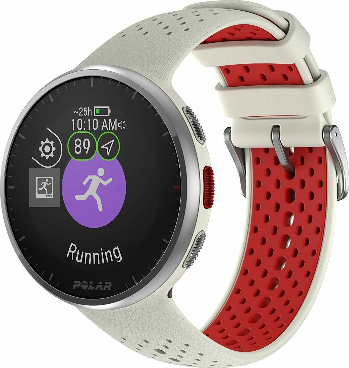 Zegarek sportowy Polar Pacer Pro S/L Biało-czerwony (PACER PRO WHI/RED)