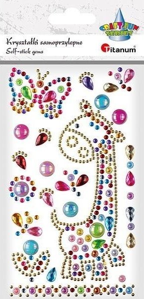 Titanum Kryształki samoprzylepne żyrafa i motyl + dekory